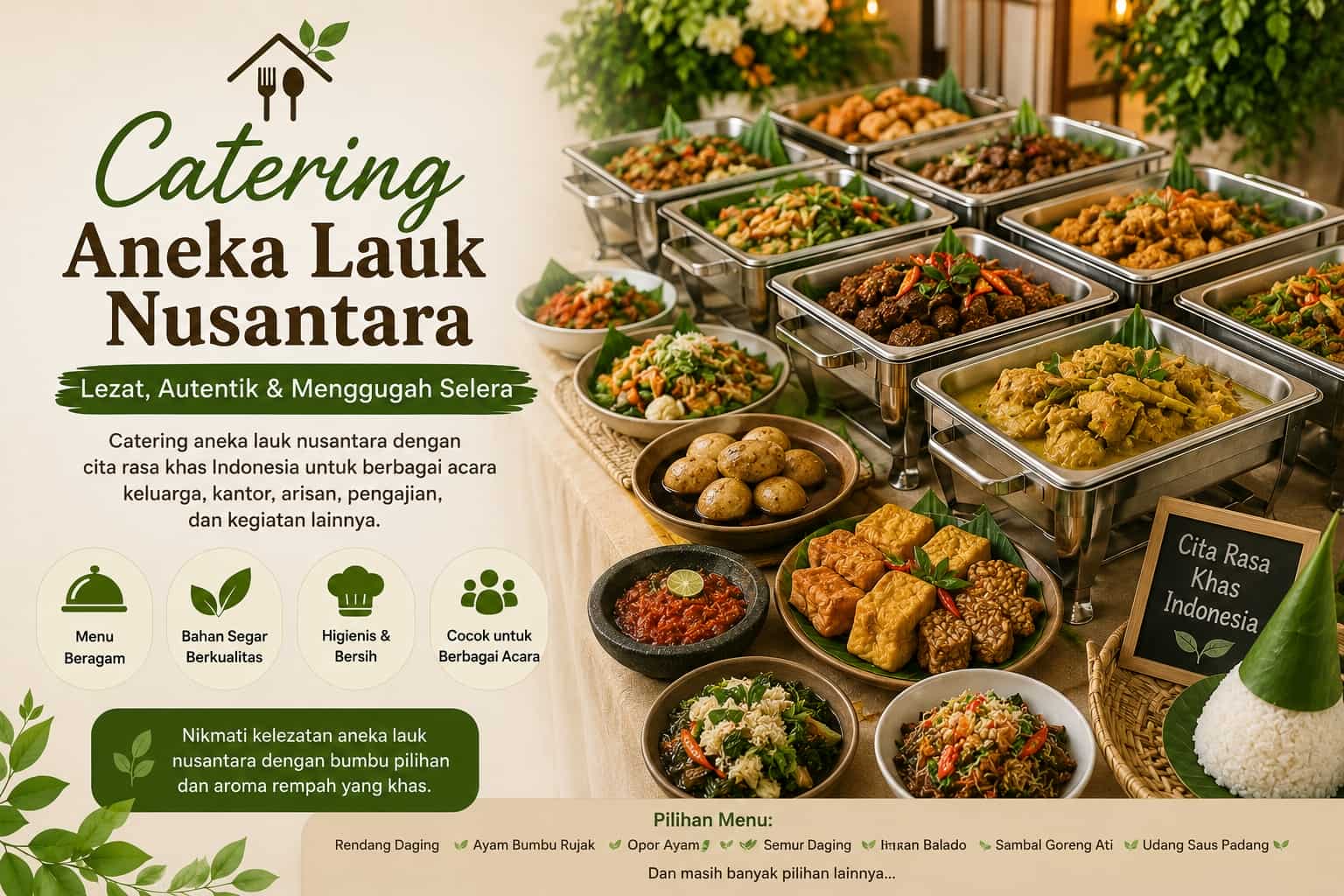 Aneka Lauk Nusantara - Cita Rasa Asli Resep Turun Temurun Dapur Sadewa
